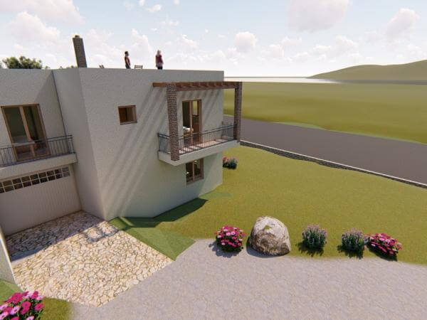 Μεζονέτα διώροφη υπό κατασκευή #1